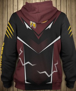 Washington Football Team Lightning Graphic 3D All Over Print Hoodie Gift