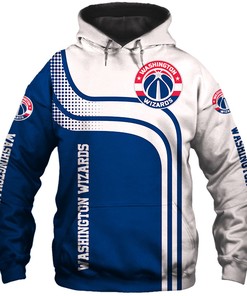 Washington Wizards 3D Zip-Up Hoodie For Fans
