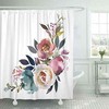 Water Color Floral Shower Curtain - Aesthetic And Washable Shower Curtain For Bathroom With Beautiful Abstract Pattern