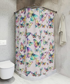 Water Lover Butterflies Shower Curtain for a Dreamy and Ethereal Bathroom