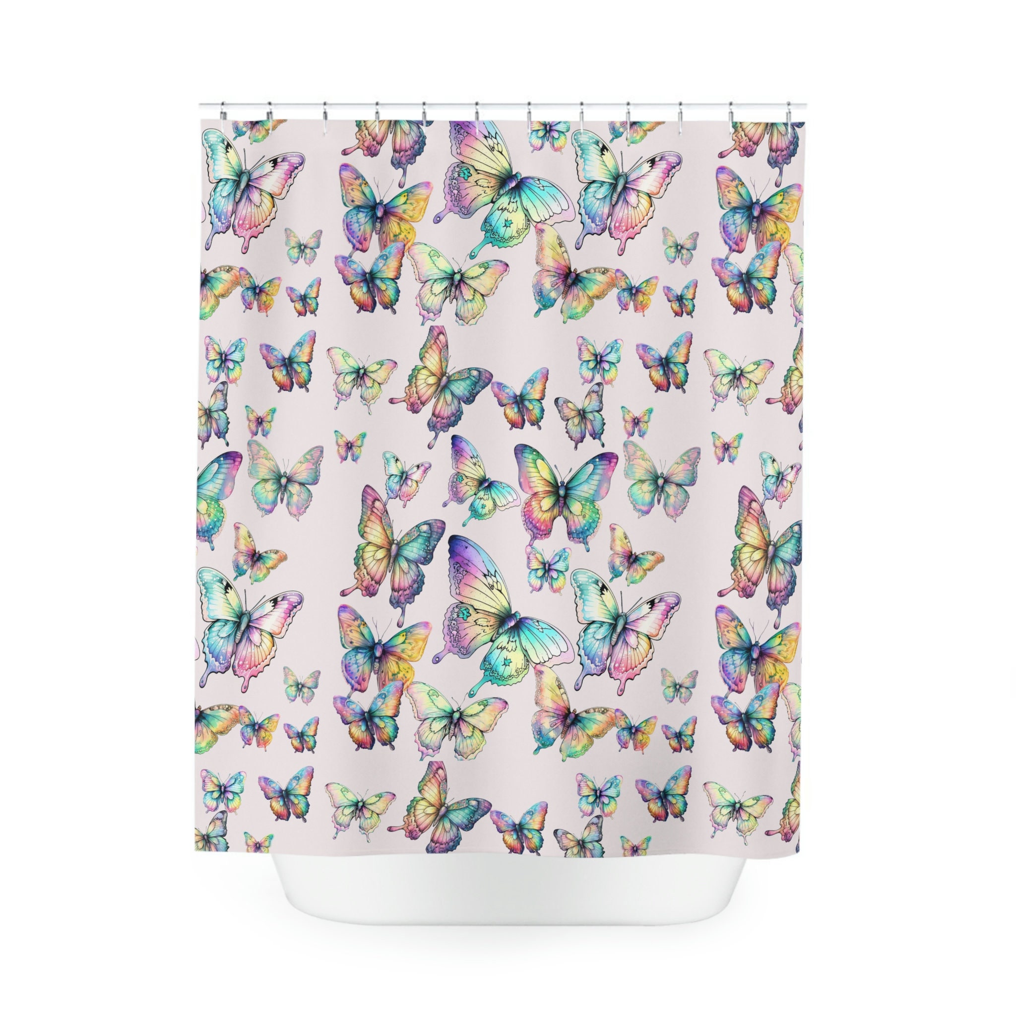 Water Lover Butterflies Shower Curtain for a Dreamy and Ethereal Bathroom