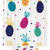 Water Resistant Colorful Pineapples Shower Curtain For Vibrant Bathroom Decor