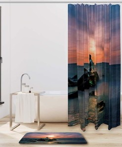 Water Resistant Mermaid Pattern Shower Curtain for Your Bathroom