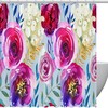 Watercolor Colored Rose Shower Curtain for an Artsy Bathroom