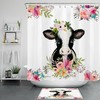 Watercolor Cow Shower Curtain - A Cute And Colorful Bathroom Idea