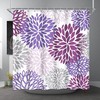 Watercolor Dahlia Shower Curtain With Floral Vibes