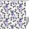 Watercolor Dog Shower Curtain with Waterproof and Washable Material for Your Bathroom