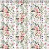 Watercolor Floral Plant Shower Curtain By Dephoto - A Serene And Refreshing Addition To Your Bathroom