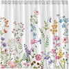 Watercolor Floral Shower Curtain Adds A Touch Of Elegance To Your Bathroom