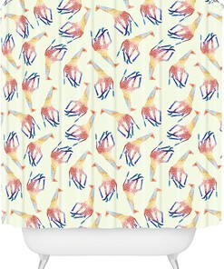 Watercolor Giraffe Shower Curtain By Jacqueline Maldonado - A Chic And Artistic Addition To Your Bathroom
