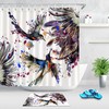 Watercolor Hummingbird Flowers Shower Curtain Bathroom Fabric Hooks: A Beautiful Addition