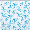 Watercolor Hummingbirds Shower Curtain Waterproof Bath Curtains with Metal Grommet Holes for a Fun Look