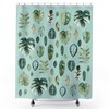 Watercolor Leaves Plant Lady Shower Curtain, Modern Urban Jungle Bathroom Decor