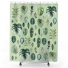 Watercolor Leaves Plant Lover Shower Curtain, House Plants Bath Curtain Decor