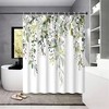 Watercolor Leaves Shower Curtain: Add A Subtle Touch Of Serenity To Your Bathroom Decor