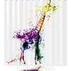 Watercolor Multi Giraffe Shower Curtain - Giraffe Bathroom Decor