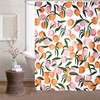 Watercolor Pink Fruits Design Shower Curtain for Bathroom