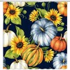 Watercolor Pumpkin Sunflower Autumn Harvest Shower Curtain - Add A Splash Of Color To Your Bathroom