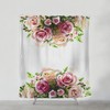 Watercolor Rose Wanderlust Shower Curtain, Boho Bathroom Decor