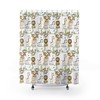Watercolor Safari Jungle Animals Shower Curtain, Colorful Bathroom Decor