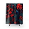 Watercolor Tropical Bloom Shower Curtain 