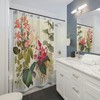 Watercolor Tropical Flowers Wild Blooms Shower Curtain for Elegant and Stylish Bathroom Decor