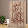 Waterfall Autumn Forest Leaf Shower Curtain, Decorative Bathroom Curtain with Nature Theme and VISALUNA Keyword