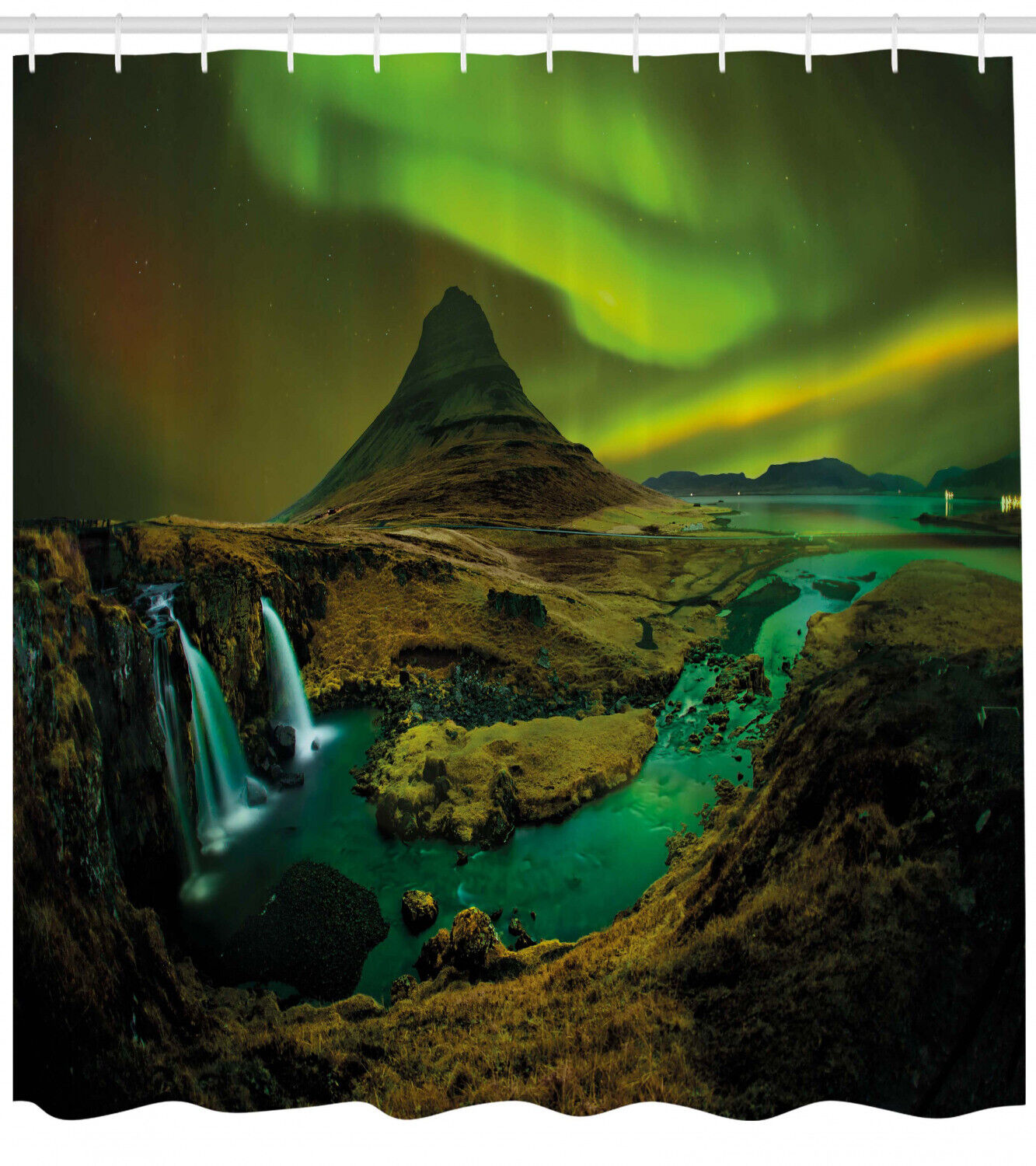 Waterfall Creek Shower Curtain - Scenery Print for Bathroom Remodeling
