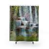 Waterfall Garden Shower Curtain - Add a touch of nature to your bathroom with this garden-themed shower curtain.