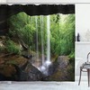 Waterfall In The Forest In Northern Alabama Habitat Ecosystem Scenery Natural Cave Shower Curtain