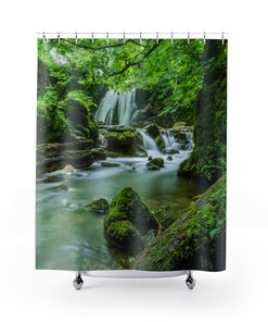 Waterfall Jungle Shower Curtain: A Perfect Blend Of Nature And Adventure For Your Bathroom