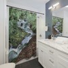Waterfall Print Shower CurtainSerene Bathroom Decor for Women & Nature Lovers