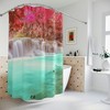 Waterfall Shower Curtain for Peaceful Bathroom Decor 