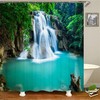 Waterfall View Shower Curtain for a Breezy Nature-Inspired Bathroom Decor 