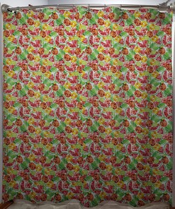 Watermelon & Pineapple Tropical Fruit Shower Curtain - Unique Shower Curtains Bathroom Decor