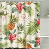 Watermelon and Pineapple Tropical Shower Curtain 