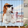 Waterproof 3D Pet Puppy Dog Animals Bathroom Shower Curtain