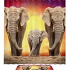 Waterproof African Elephant Family Shower Curtain For Bathroom Decor