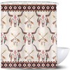 Waterproof Aztec Cow Skull Fabric Shower Curtain For Unique Bathroom Decor
