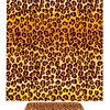 Waterproof Brown Leopard Shower Curtain, Minimalist Bathroom Decor