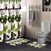 Waterproof Cartoon Monkey on Banana Trees Shower Curtain for Bathroom Decor 