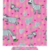 Waterproof Cartoon Zebras Shower Curtain For Rustic Bathroom Decor
