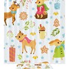 Waterproof Christmas Pattern With Deers Print Shower Curtain For Festive Bathroom Decor