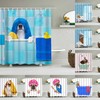 Waterproof Dog Shower Curtain With Cute And Playful Design For Pet Lovers