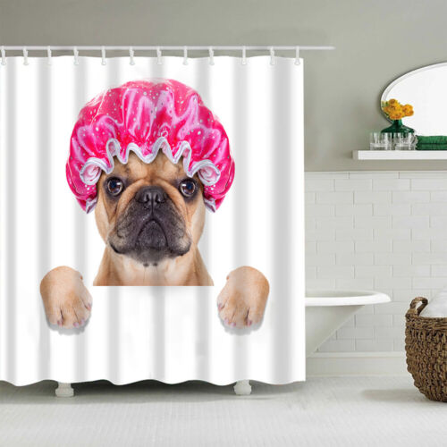 Waterproof Dog Shower Curtain With Cute And Playful Design For Pet Lovers