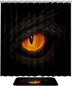 Waterproof Dragon'S Eye Shower Curtain For A Relaxing Bath Time