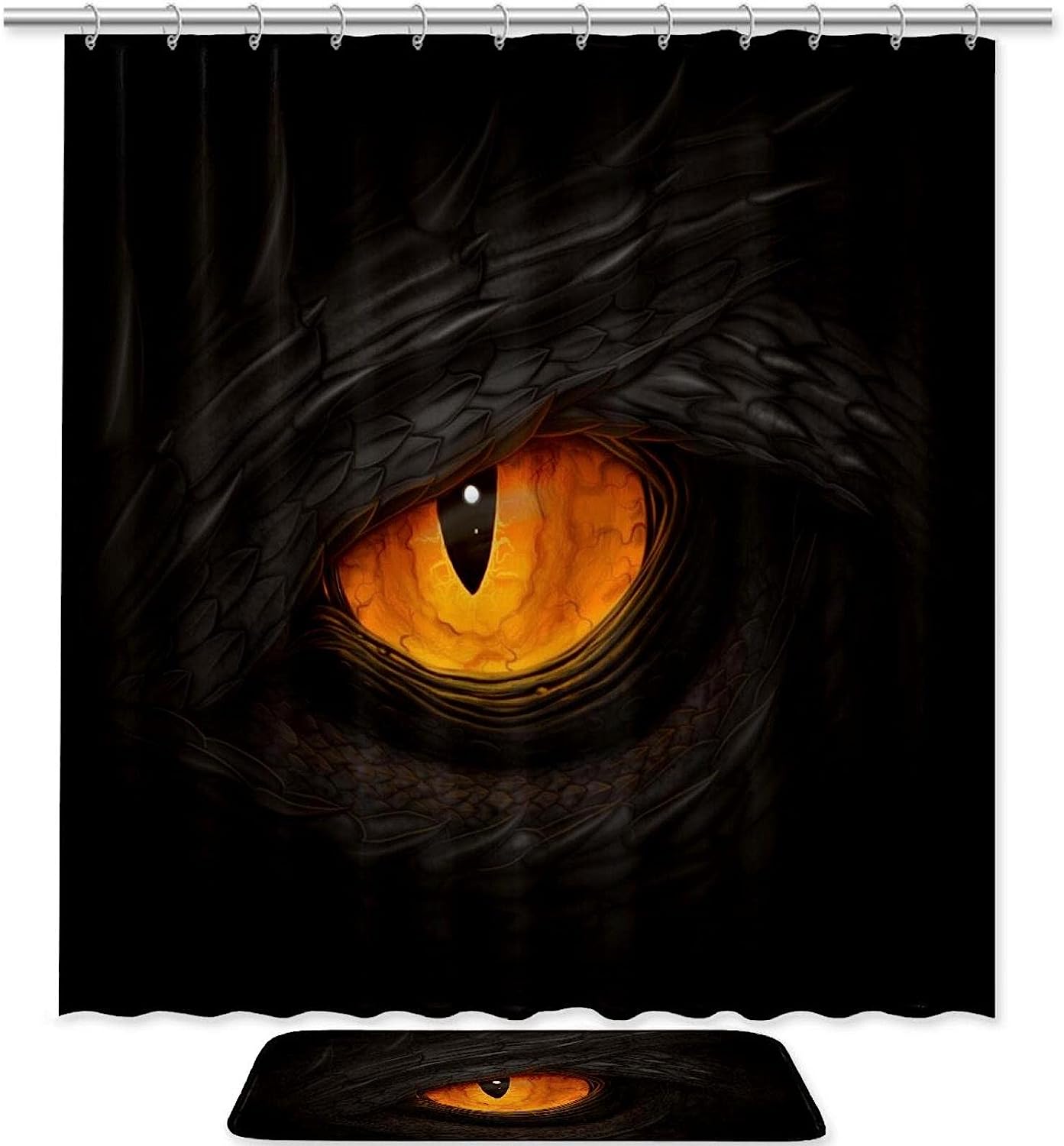 Waterproof Dragon'S Eye Shower Curtain For A Relaxing Bath Time
