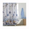 Waterproof European Style Marine Shower Curtain with Blue Starfish 