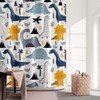 Waterproof Extra Wide Cartoon Dinosaurs Kids Bath Shower Curtain
