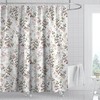 Waterproof Fabric Bathroom Curtains Spring Flower Curtains With Fresh Floral Design